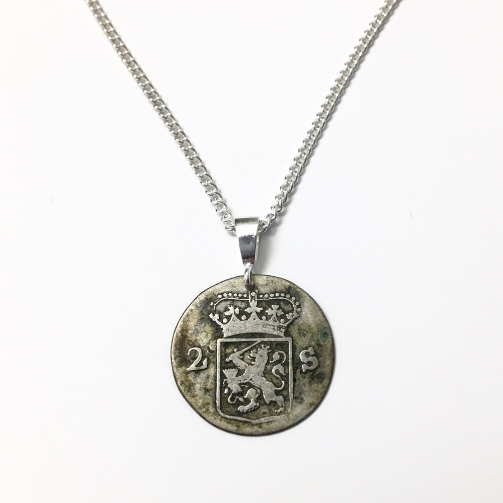 1789 Authentic Silver Coin Necklace